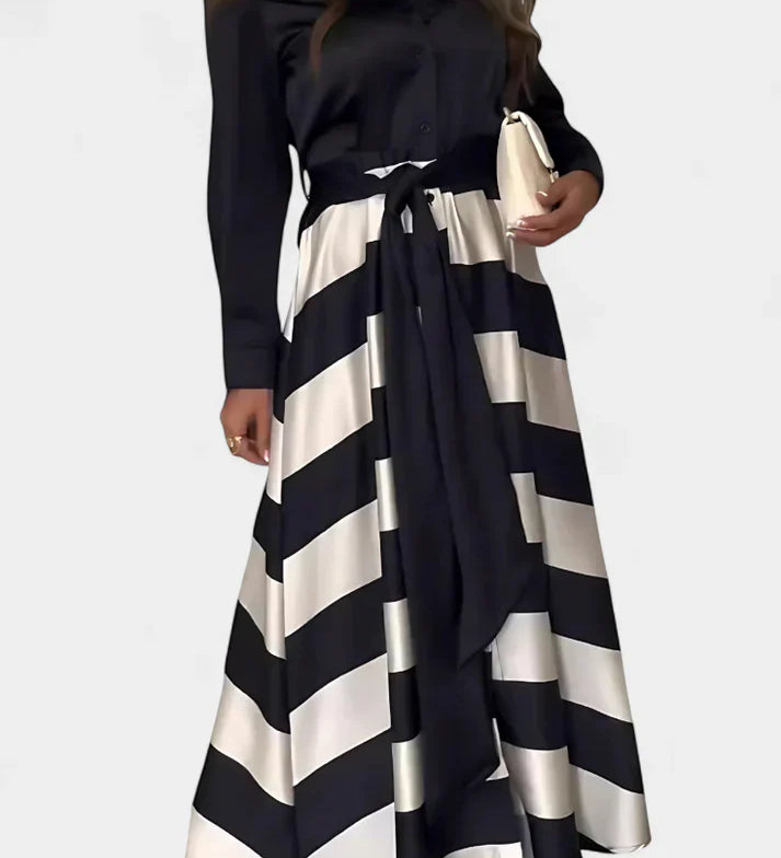 ALIONNE – Csíkos Maxi Ruha