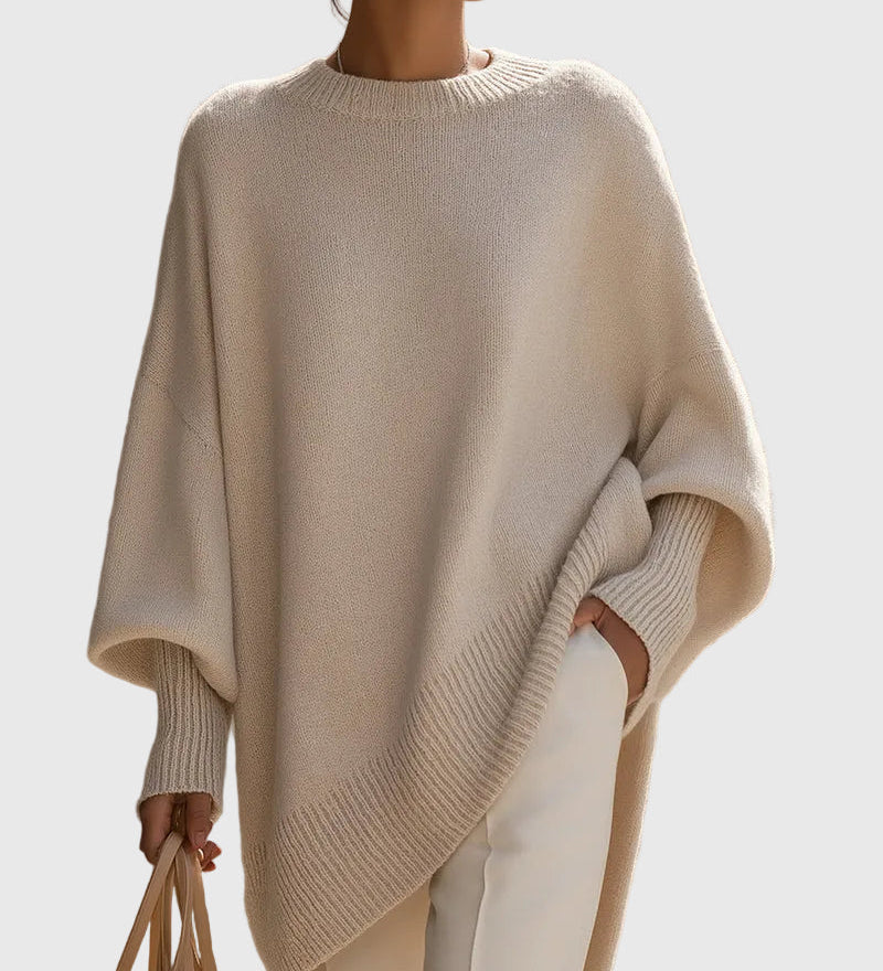 Kimia - Oversized Kötött Kerek Nyakú Pulóver
