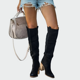 Bőr ortopéd csizma térdig