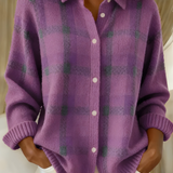 Nerava | Kockás Kötött Kardigán — Marlisle London