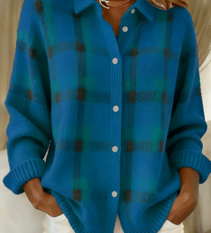 Nerava | Kockás Kötött Kardigán — Marlisle London