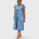 Nélia - Nyári Ruha Kerek Nyakkivágással