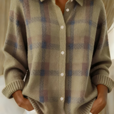 Nerava | Kockás Kötött Kardigán — Marlisle London