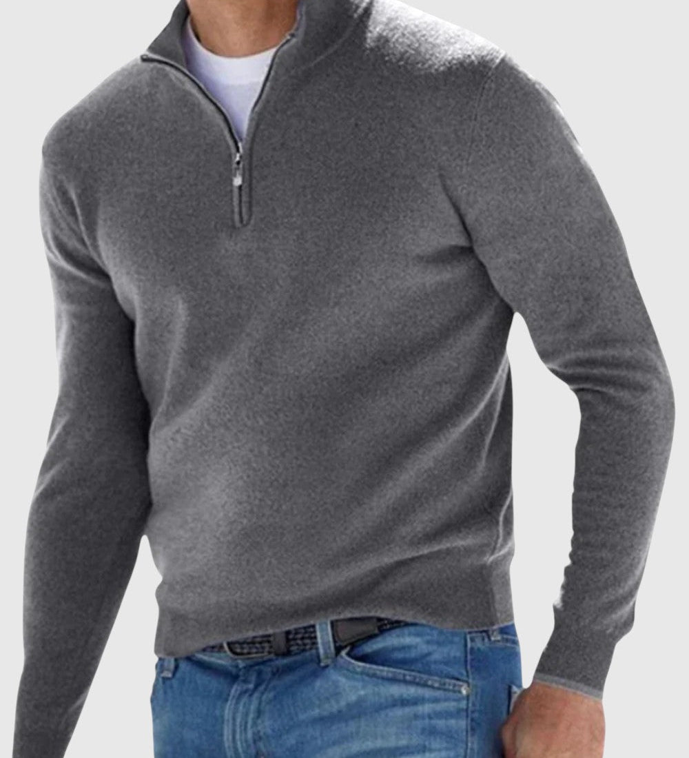 Ödön - Elegáns pulóver cipzárral