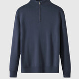 Jenő - Merinó gyapjú pulóver cipzárral Capri