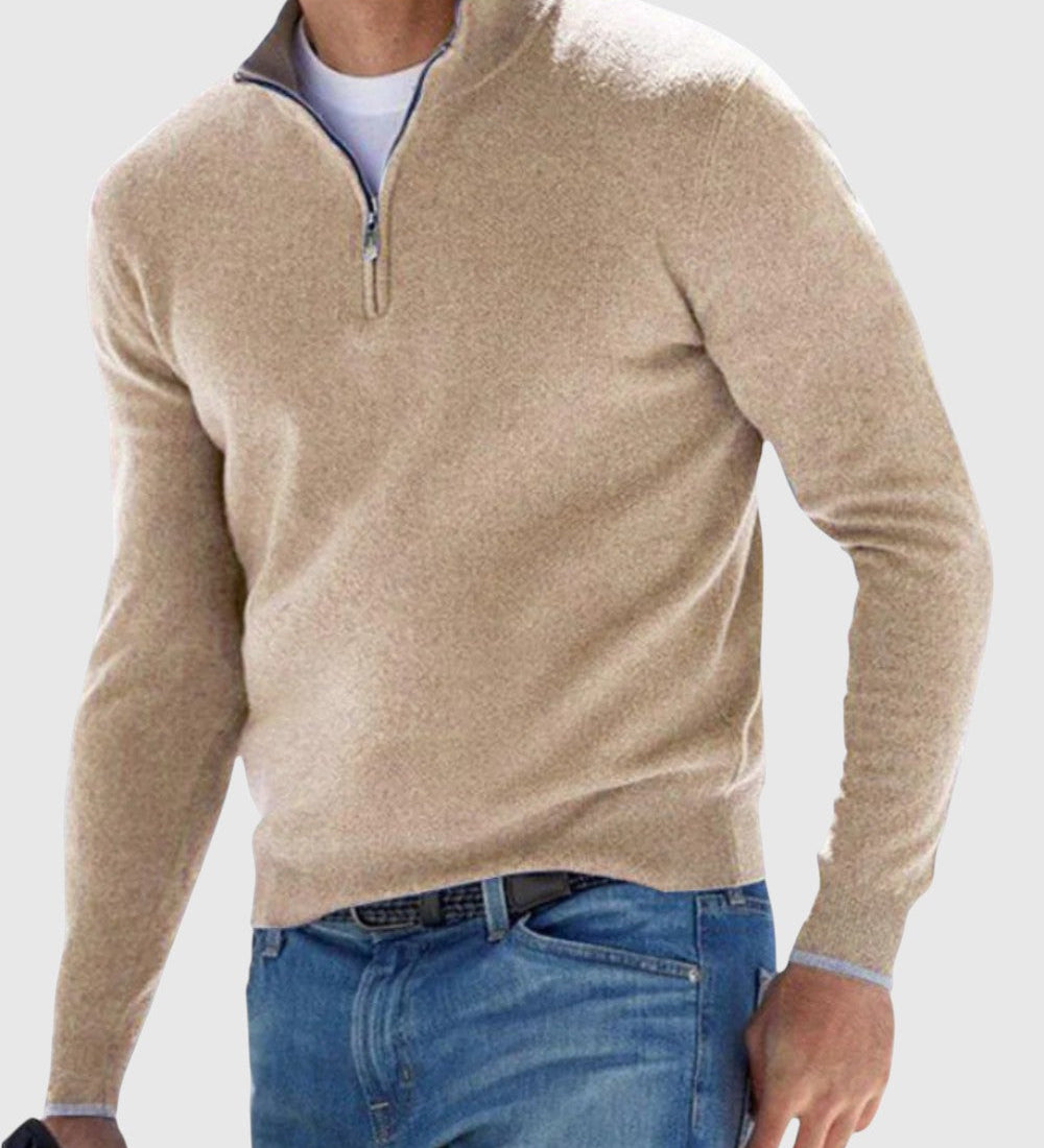 Ödön - Elegáns pulóver cipzárral