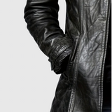 Adelina - Olasz bőrből készült gombos kabát