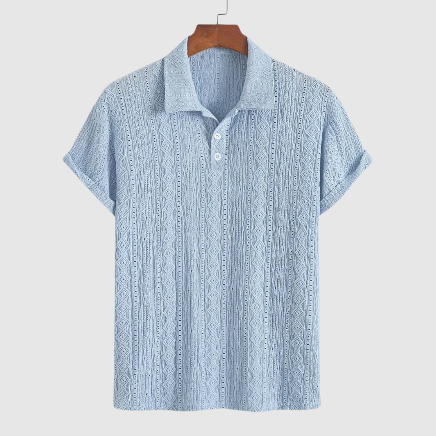 Tivadar – Finom kötött póló texturált dizájnnal