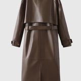 Zora – gabardin kabát övvel