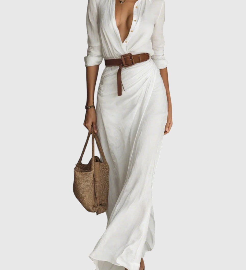 Klara – Elegáns dekoltázsú ruha