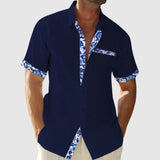 Dénes – Rövid ujjú ing kontrasztos részletekkel