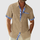 Dénes – Rövid ujjú ing kontrasztos részletekkel