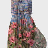 Impresszionista színes hosszú ruhák