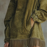 Gabriela | Magas nyakú, francia szélű ante ruha