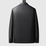 Férfi elegáns bőrkabát