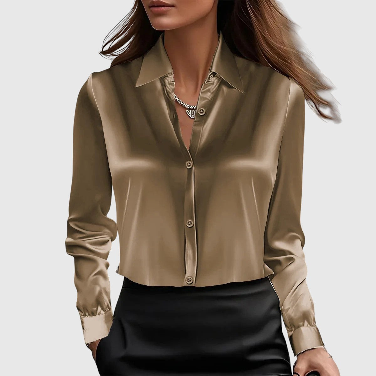 Lúcia – elegáns selyem ing