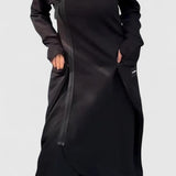 MARIE - Hosszú kabát kapucnival és cipzárral