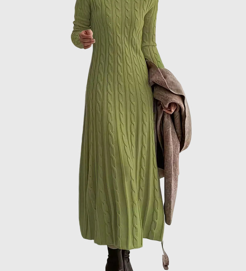 Vanessa - Elegáns Kötött Maxi Ruha