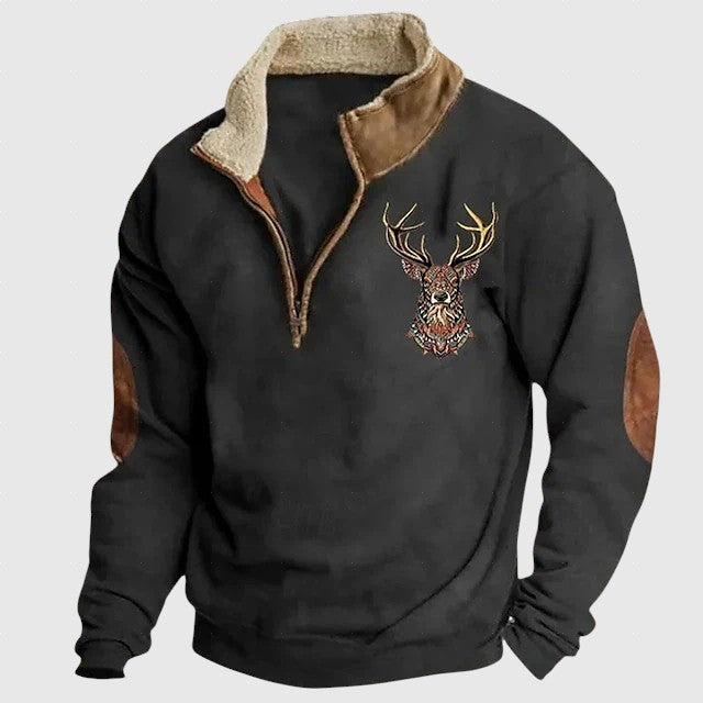 Jack - Kényelmes zipzáras pulóver